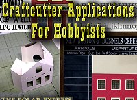 Craftcutter Applications for Hobbyists - summarizes several craftcutter uses for model railroaders, war gamers, putz house builders and others. Click to go to article.