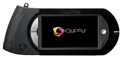 The Cricut 'Gypsy,' included a digital repository of the user's 'linked' (registered) cartridges and a small screen so you could actually design 'on the fly.'  Click for bigger photo.
