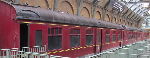 The coaches on Universal Studio's Hogwarts Express in Orlando, Florida.  Looks like all four are MK1 SKs.  Click for bigger photo.