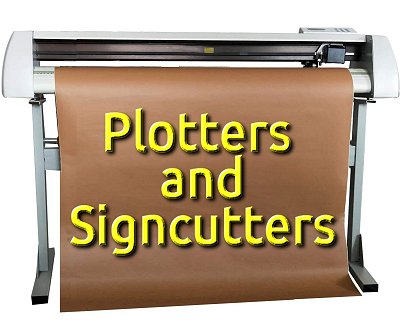 Plotters and Signcutters, the predecessors to home craftcutter machines.